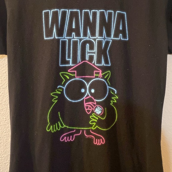 Vintage Toosie Pop owl wanna lick tee size XXL fits more like a medium - Picture 2 of 5